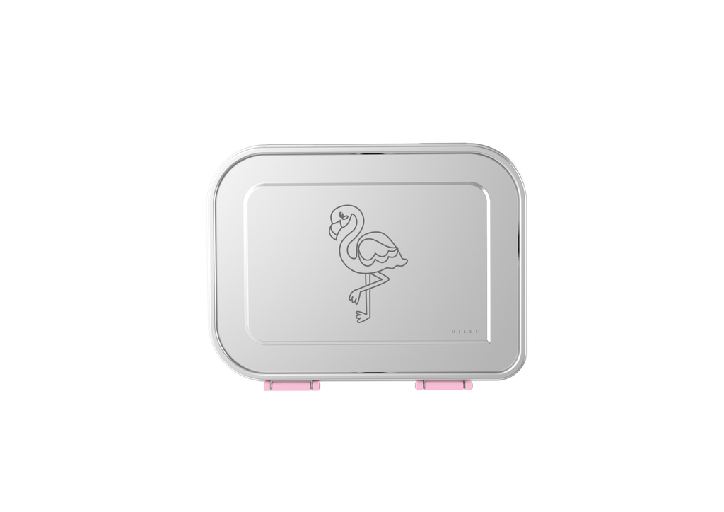 Milru Animal Friends Bento Broodtrommel – Fancy Flamingo