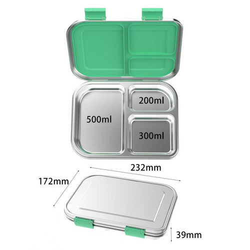 Milru Animal Friends Bento Broodtrommel – Tiny Turtle - 1000ml
