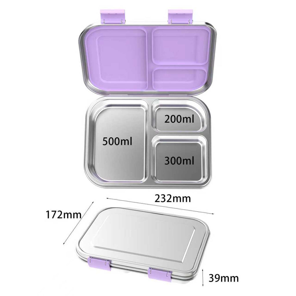 Milru Animal Friends Bento Broodtrommel – Rainbow Glow