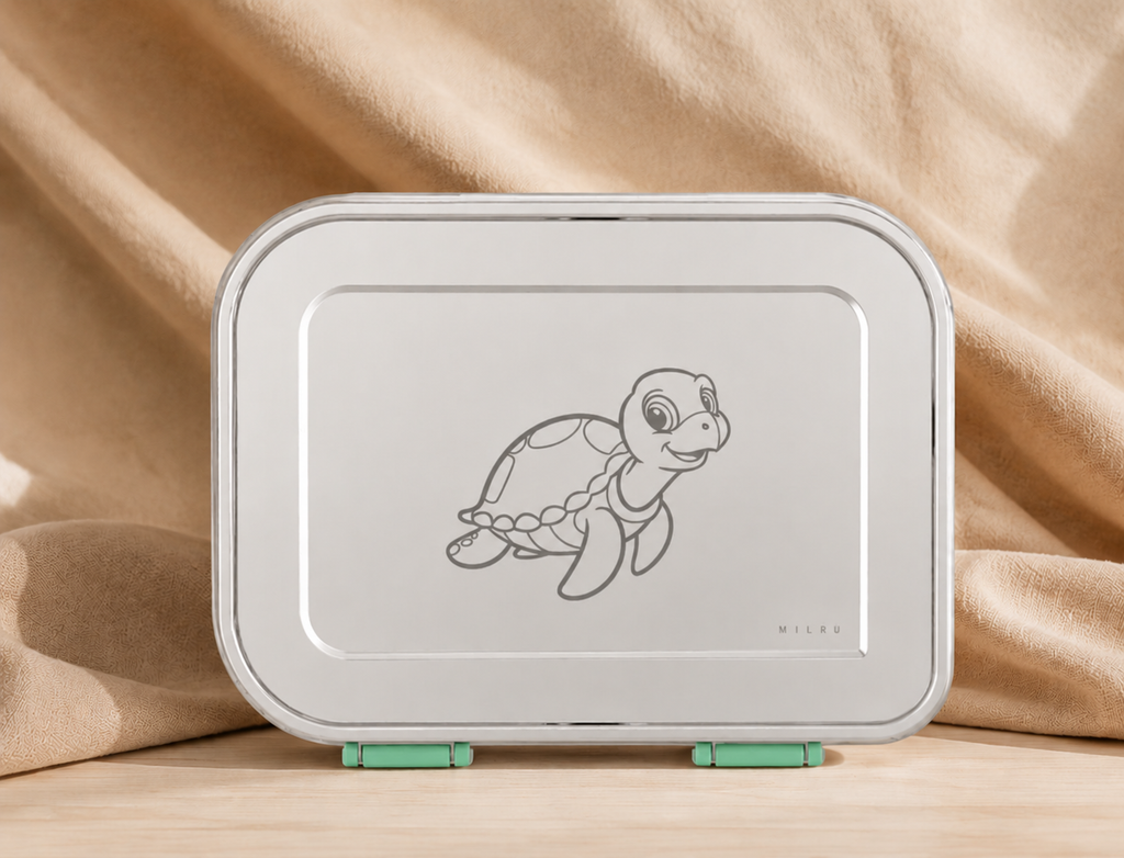 Milru Animal Friends Bento Broodtrommel – Tiny Turtle - 1000ml