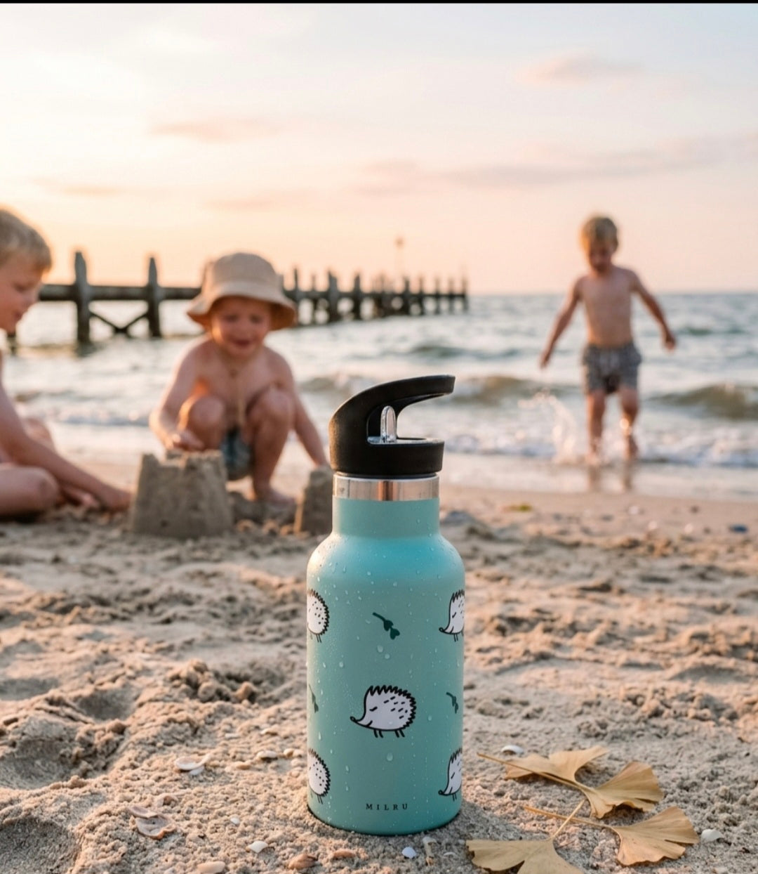 Milru Animal Friends Kids Bottle – Happy Hedgehog - 350ml