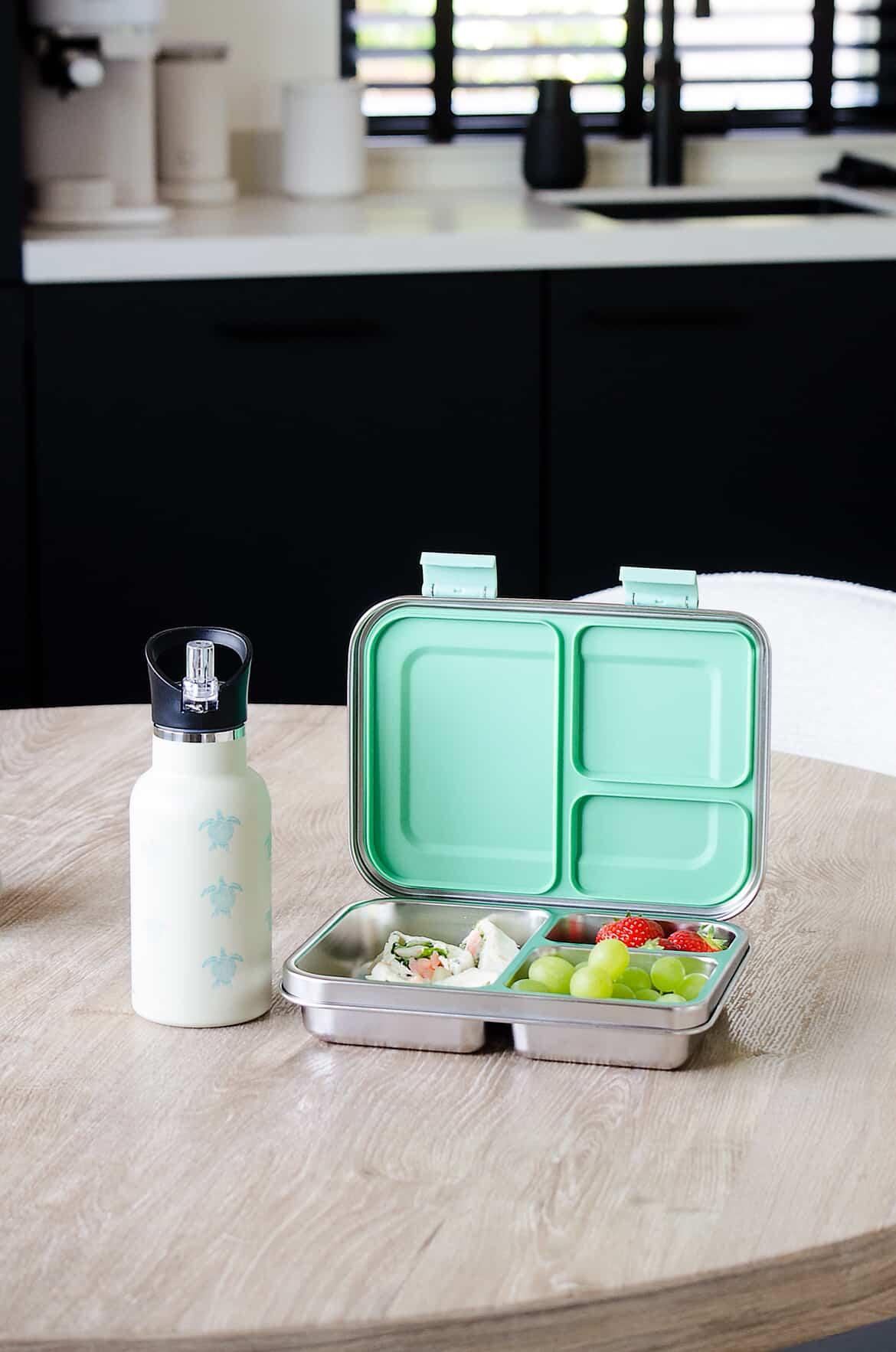 Milru Animal Friends Lunch Set - Tiny Turtle - Bento Box + Kids Bottle